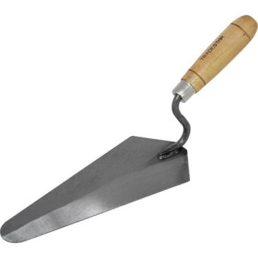 Imagem de Colher Pá De Pedreiro Canto Vivo Em Aço 9 Tradestar