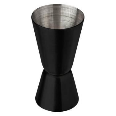Imagem de Dosador Duplo de Aço Inox Preto - Lyor