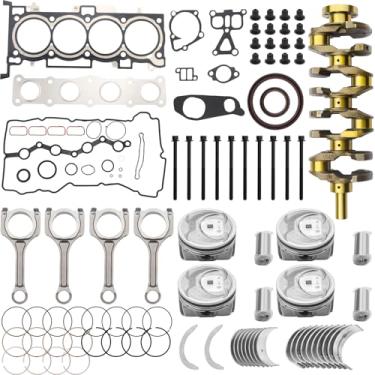 Imagem de Kit de revisão de reconstrução de motor 2,4L G4KJ com virabrequim 2,4/conjunto de junta de cabeça/pistão/biela para Kia Sportage Hyundai Sonata Santa Fe Sport 2,4L