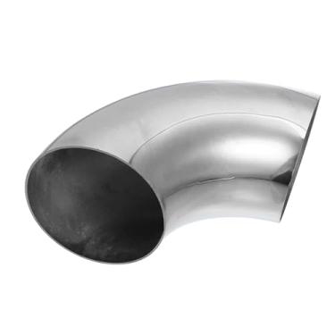 Imagem de TUCKBOLD Tubo de cotovelo curva mandril 90 graus OD 8.9 cm aço inoxidável reutilizável | tubo de escape cotovelo escada corrimão tubo 1 peça