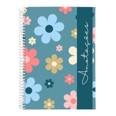 Imagem de Caderno A5 Estampado Flores com 80 Folhas 75g - Billie.Co, Modelo 8