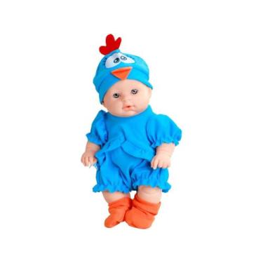 Imagem de Boneca galinha pintadinha mini baby brinq. vinil roma-plastipel - Roma