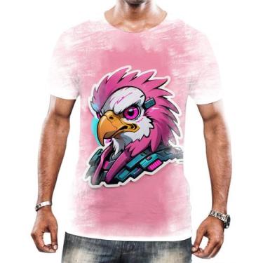 Imagem de Camisa Camiseta Tshirt Animais Cyberpunk Águia Falcão HD 1 - Enjoy Sho