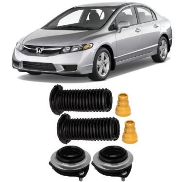 Imagem de Kit Batente Honda New Civic Dianteiro 2006 Até 2011 O Par - Skyll Comp