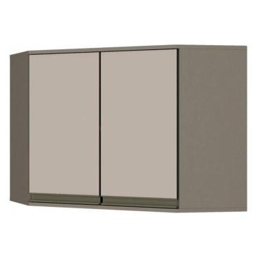 Imagem de Armário Aéreo Canto Oblíquo 2 Portas Connect Duna-cristal - Móveis Henn Duna-cristal