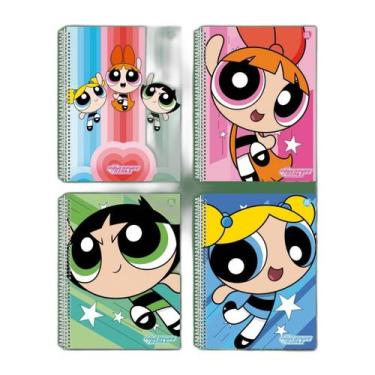 Imagem de Caderno Escolar Universitário 1M 80F Meninas Super Poderosas - Animati