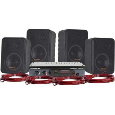 Imagem de Kit Som Ambiente Ambience 4000 Od V2 Preto Hayonik