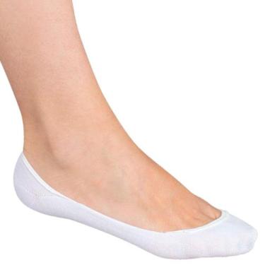 Imagem de Meia Feminina Básica Sapatilha Selene 7340-003 Algodão, 500 branco, 34