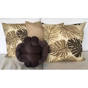 Imagem de Kit 3 Capas de Almofadas Decorativas + Almofada Nozinho(7)