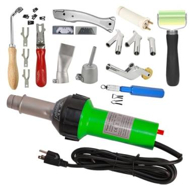 Imagem de Beyondlife Pistola de calor de plástico de ar quente de 1600 W, ferramenta de soldagem de piso de vinil de PVC, kit de pistola de gás quente, com vários acessórios de soldagem
