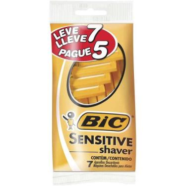 Imagem de Aparelho Bic Sensitive Shaver Embalagem com 7 Unidades