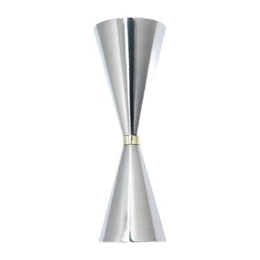 Imagem de Baoblaze Jigger de, copo medidor de portátil, copo medidor de bebida alcoólica dupla para barman, Ouro