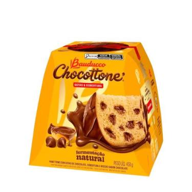 Imagem de Chocottone Gotas e Cobertura Bauducco  450g