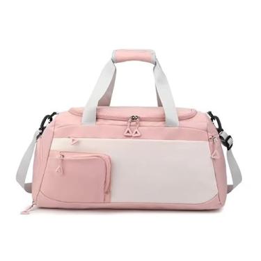 Imagem de Bolsa Mala De Viagem Academia Multifuncional De Grande Capacidade(rosa)
