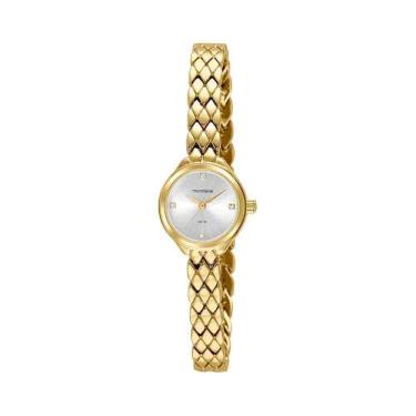 Imagem de Relógio Dourado Feminino Mondaine Cristais 99614Lpmvdm1