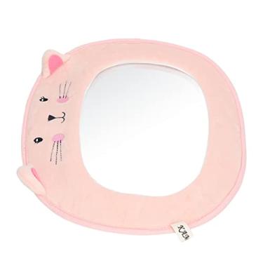 Imagem de Espelho retrovisor para bebê, design de personagem de desenho 3D, espelho de carro de bebê para diferentes tipos de carros e gatos