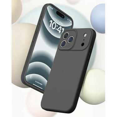 Imagem de Capa compatível com iPhone 17 Pro – Upgrade Defender de silicone líquido [câmera totalmente coberta] [forro de microfibra macio antiarranhões] capa protetora fina à prova de choque para iPhone 17 Pro