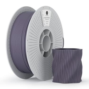 Imagem de kexcelled Filamento PETG fosco 1,75 mm, superfície fosca de filamento de impressora 3D PETG roxo acinzentado, precisão dimensional +/- 0,03 mm, carretel de papelão de 1 kg (1 kg) serve para a maioria