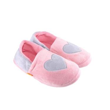 Imagem de Pantufa Feminina Stuf Si0172 Rosa Cinza, 37/38