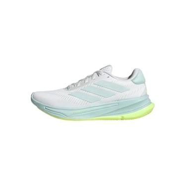 Imagem de adidas Tênis de corrida feminino Supernova Ease, Branco/Halo Mint/Amarelo, 34