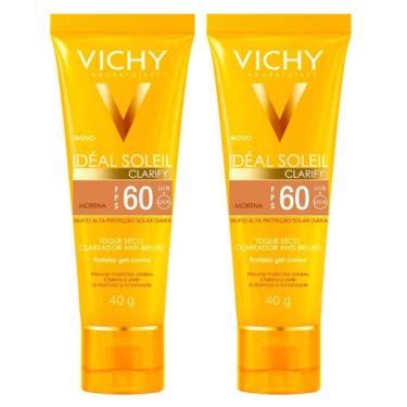 Imagem de Vichy Idéal Soleil Clarify Kit com 2 Unidades – Protetor Solar Facial com Cor FPS60 - Morena Kit-Unissex