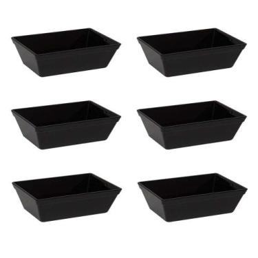 Imagem de Conjunto De Travessa Stillo Vemplast P 2L 6 Peças Preto