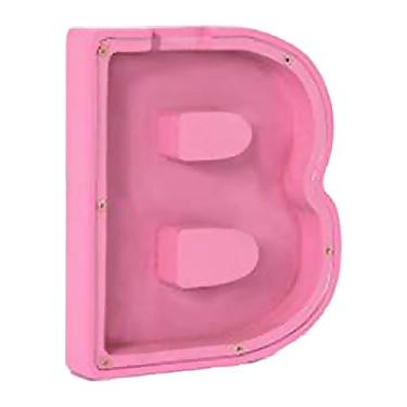 Imagem de Fxzqgnh Cofrinho de Madeira em Formato de Letra Do Alfabeto, Transparente, para Decoração de Quarto, Presente Divertido para Crianças, Meninos E Meninas, Letter B