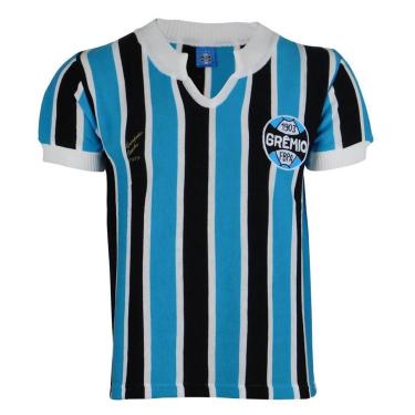 Imagem de Camisa Masculina Grêmio Retrô 1977 Bordada Nº 9 Torcedor-Masculino