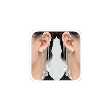 Imagem de Brincos de orelha de elfo para mulheres, orelhas de fada, gótico, punk, acessório de Halloween, joias góticas, punk, Medium, Zinco, Sem pedra preciosa