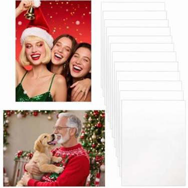 Imagem de 12 peças em branco para fotos de metal de sublimação 10 x 15 cm - Faça seus cartazes de fotos permanentes, placa de alumínio de sublimação para artesãos de pequenas empresas entusiastas de bricolage