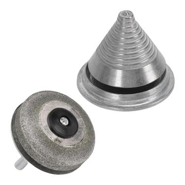 Imagem de Jiawu Peças de Reposição de Cortador de Campo Eficiente para Afiador de Balanceador de Cortador para Furadeira Elétrica, Forte e Antiderrapante para a Maioria Dos Cortadores de Grama, Grão de Metal
