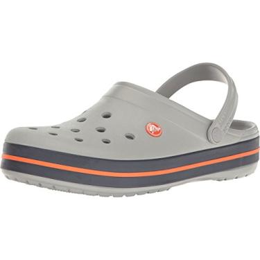 Imagem de Sandália, Crocs, Crocband, Light Grey/navy, 41, Adulto Unissex