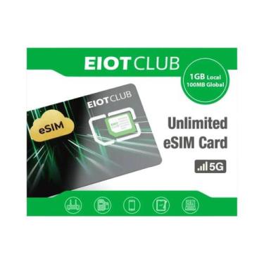 Imagem de Cartão eSIM Para Viagens De Negócios 1GB Dados Na UE 100MB Dados Globa