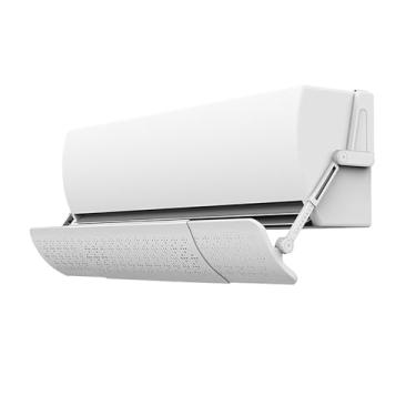 Imagem de Defletor de ar condicionado retrátil com filtro purificador - Evita o sopro de ar direto para casa, escritório, idosos, bebês e mulheres grávidas - Defletor de vento ajustável (branco, tamanho C)