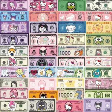 Imagem de Adesivos De Papel Hello Kitty Kuromi Cartoon Sanrio 50 Peças Para Carr