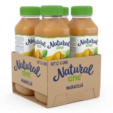 Imagem de Kit c/ 4x Suco de Maracujá e Maçã NATURAL ONE 300ml - Pronto