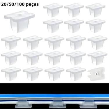 Imagem de Conectores De Fixação Para Fita LED 6x12MM Com Parafusos Para Luz Neon