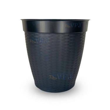 Imagem de Vaso Redondo Rattan Polietilino Decoirativo Casa Jardim 14,5