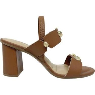 Imagem de Sandália Feminina Casual Dia a Dia Passeio Trabalho Salto Grosso Conforto Dakota Y8762-Feminino