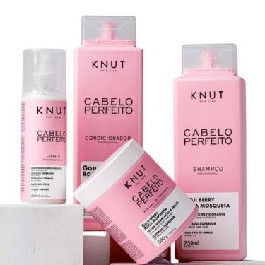 Imagem de Kit Cabelo Perfeito Shampoo, Condicionador, Máscara Leave-in - KNUT Ha
