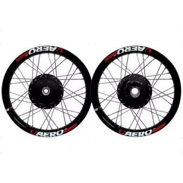 Imagem de Roda Par Alumínio Aro Aero Viper Fan 125 09 á 18 Raios 4mm - Viper Aer