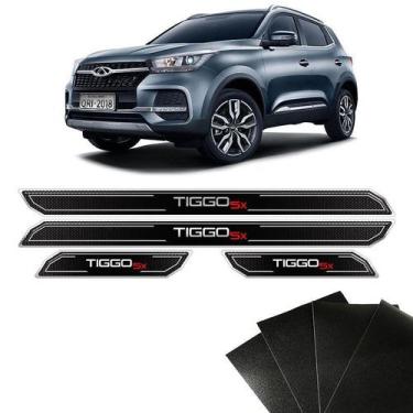 Imagem de Kit Soleira Diamante Tiggo 5x Chery Com Protetor De Porta - SPORTINOX
