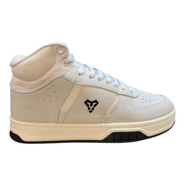 Imagem de Tenis Masculino Skatista Lejon Casual Botinha Cano Alto 0008 Branco-Masculino