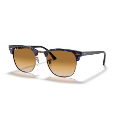 Imagem de Óculos de Sol Ray-Ban Clubmaster 0RB3016 125651 Tam 51 / Marrom - Lentes Marrom Gradiente
