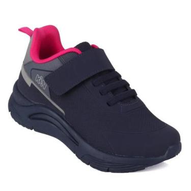 Imagem de Tênis Infantil Klin New Sport Kids Marinho/Rosa 480074 Tamanho:31Cor:A