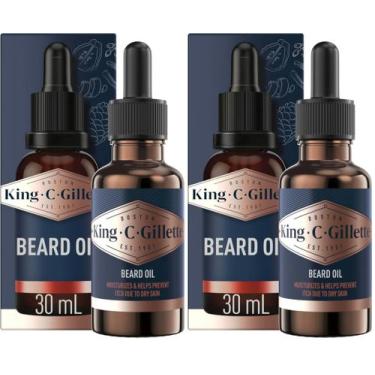 Imagem de Óleo para Barba King C. Gillette Argan e Jojoba Kit com 2 unidades de 