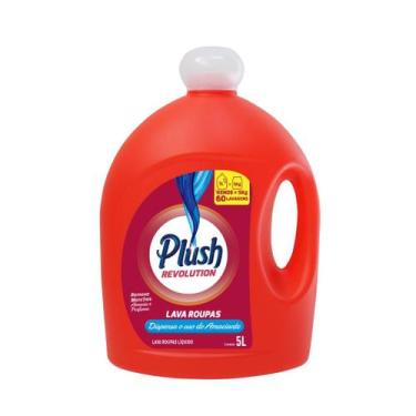 Imagem de Lava Roupas E Amaciante Líquido 2 em 1 Plush Revolution 5L Sanol