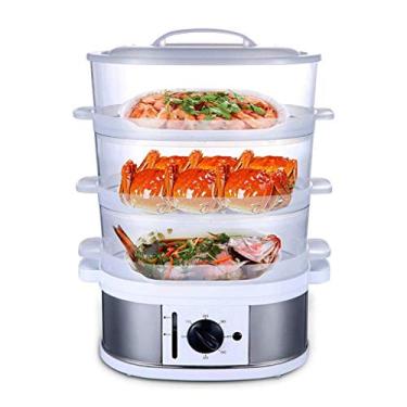 Imagem de REJOON Vaporizador elétrico doméstico multifuncional, desligamento automático, três camadas, grande capacidade, vaporizador elétrico pequeno