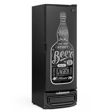Imagem de Cervejeira Grba-400 Preto 410 Litros Porta Cega Adesivada 220V - Gelopar