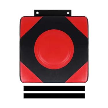 Imagem de rockible Saco de pancada para parede de boxe, treinador de boxe, foco quadrado, almofada de boxe para sanda taekwondo, exercício, prática de fitness, Vermelho, eu